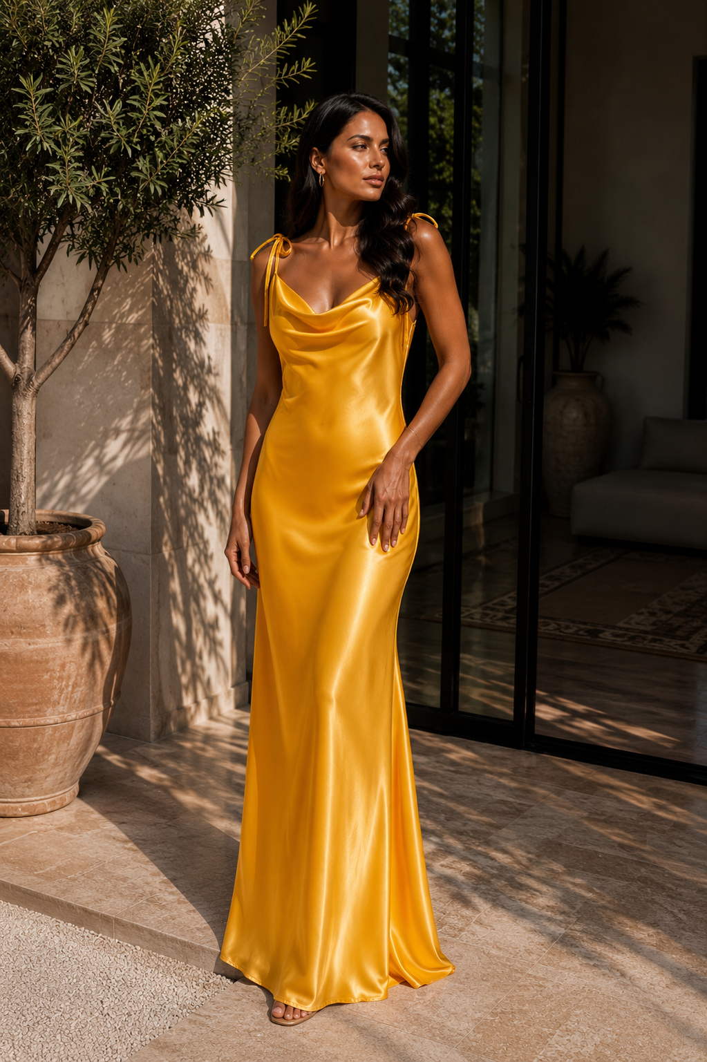 silk dress