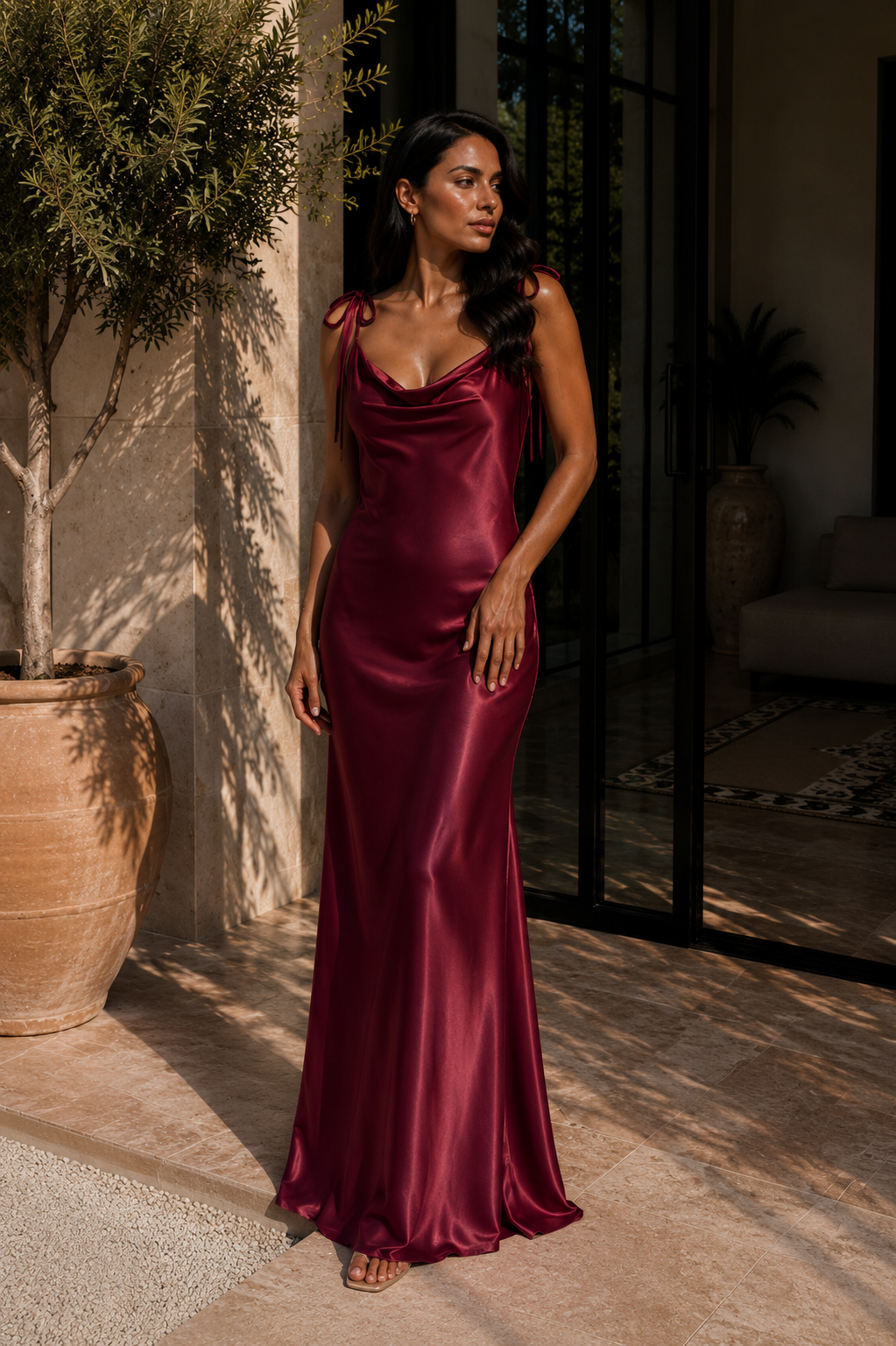 silk dress
